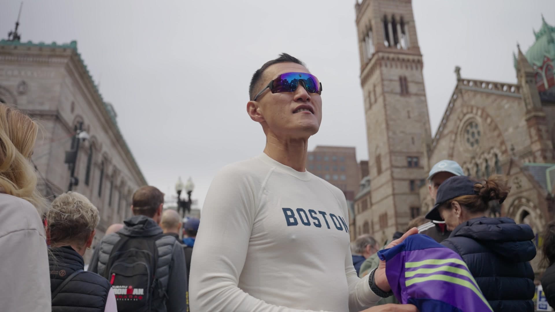 ENGO athlete at Boston Marathon