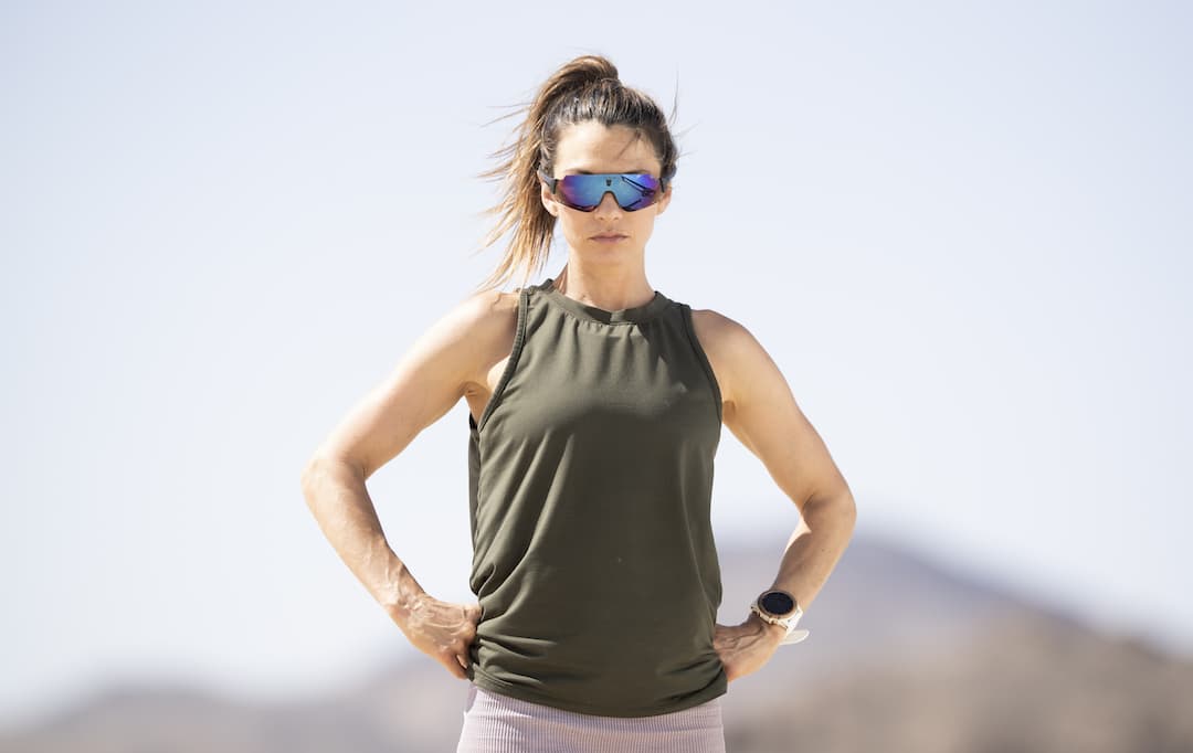 ENGO runner in desert